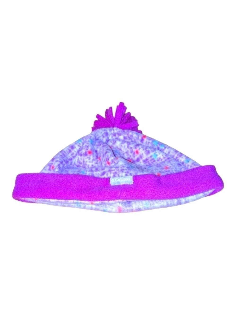 𝅺COLUMBIA youth multi color fleece beanie